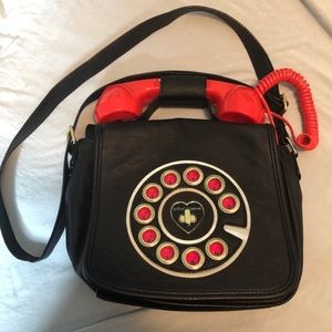 betsey johnson rotary phone purse